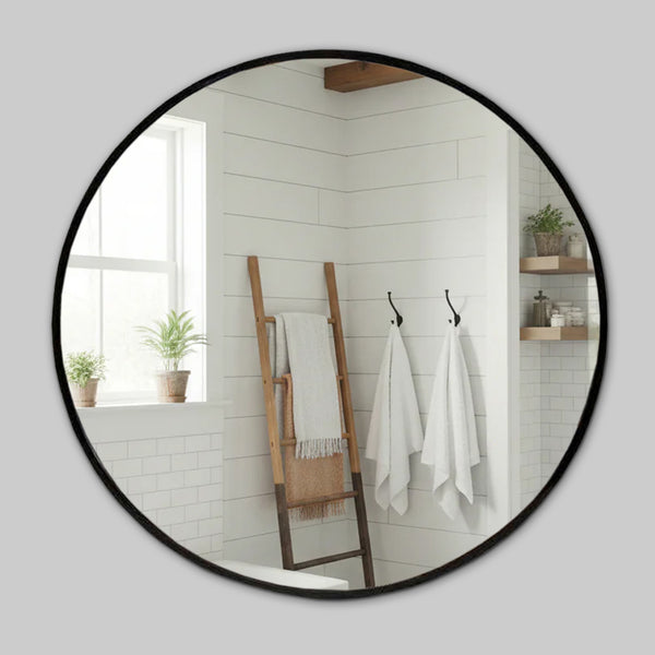 Self-Adhesive Round Wall Mirror - 50cm