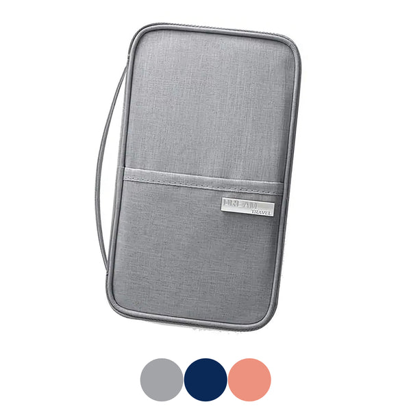 Multi-Compartment Passport Holder Travel Wallet - Large