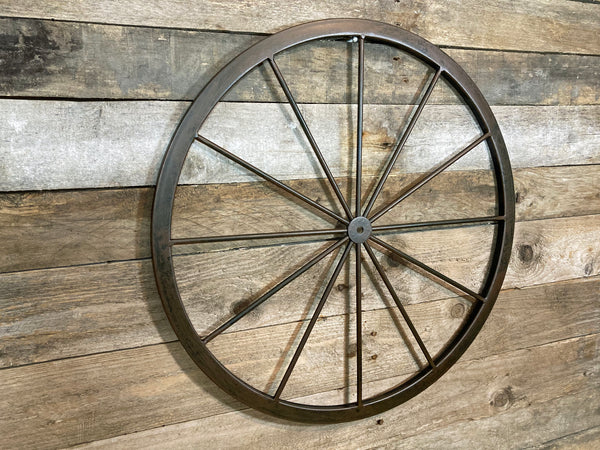 Wagon Wheel Metal Wall Ornament