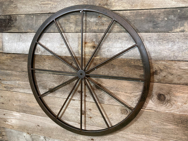 Wagon Wheel Metal Wall Ornament