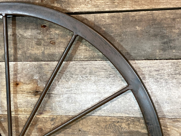 Wagon Wheel Metal Wall Ornament