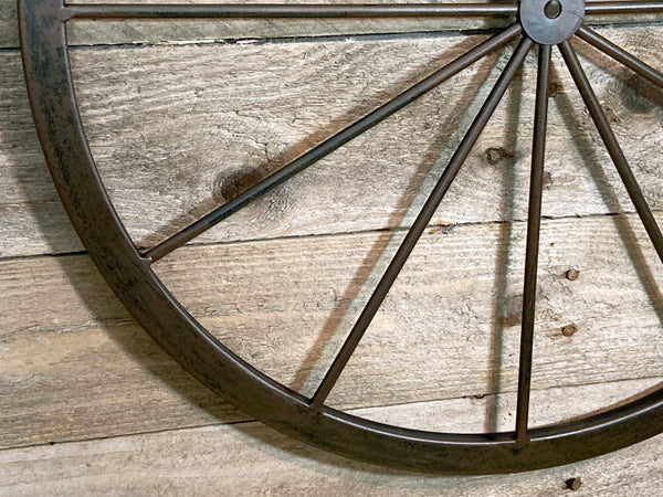 Wagon Wheel Metal Wall Ornament