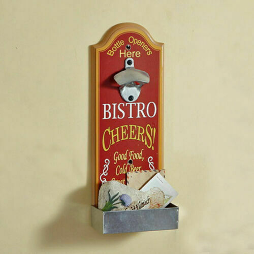 Bistro Cheers - Wall Bottle Opener with lid Collector