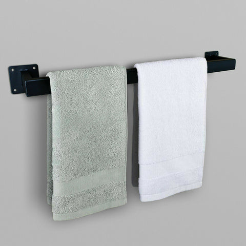 Towel Bar - Wall Mount Bathroom Accessory - Black