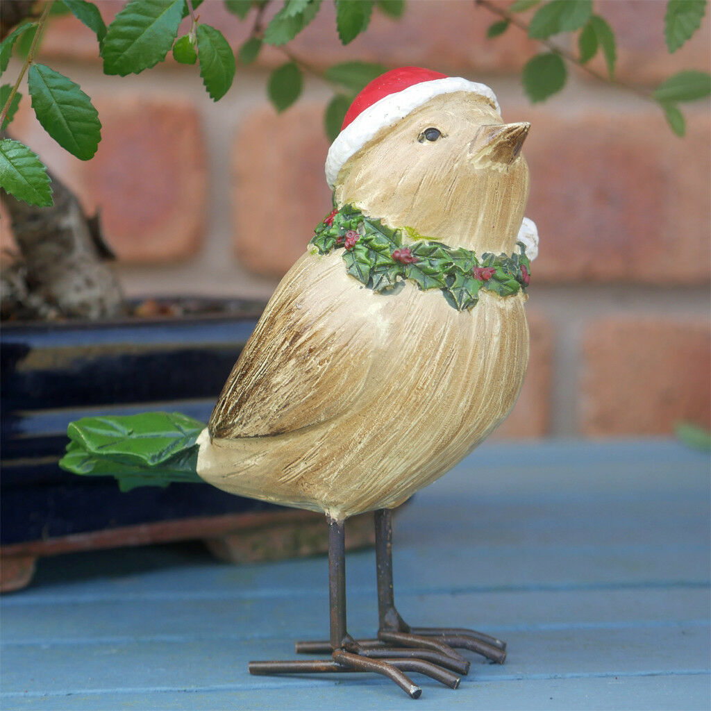 Holly Christmas Bird Ornament