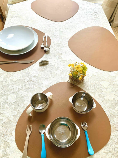 Kitchen Dinning Table Placemats - Tan