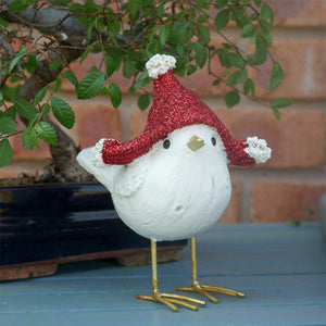 Christmas Bird with Red hat