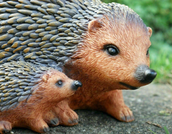 Hedgehog Hoglet Garden Sculpture Resin Animal Ornament Lawn Decor Statue Gift