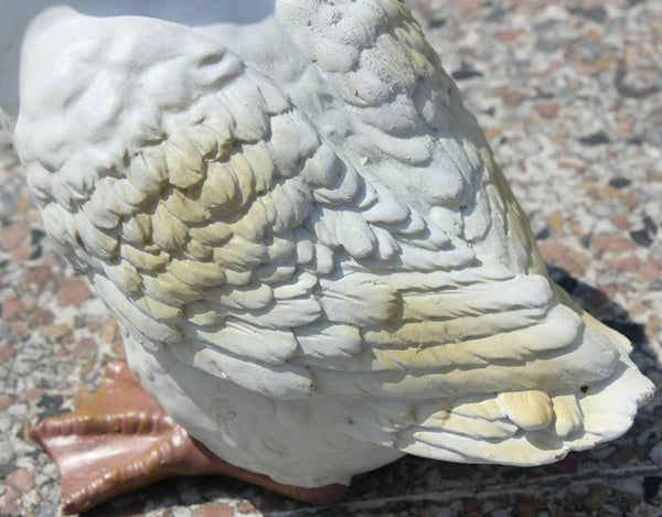 Upright White Duck Garden Sculpture