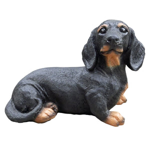 Dachshund Hound 'Sausage Dog' Sculpture - Black