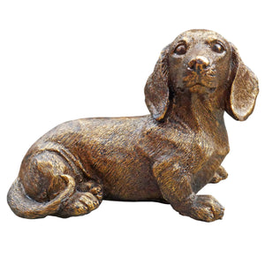 Dachshund Hound 'Sausage Dog' Sculpture - Brown