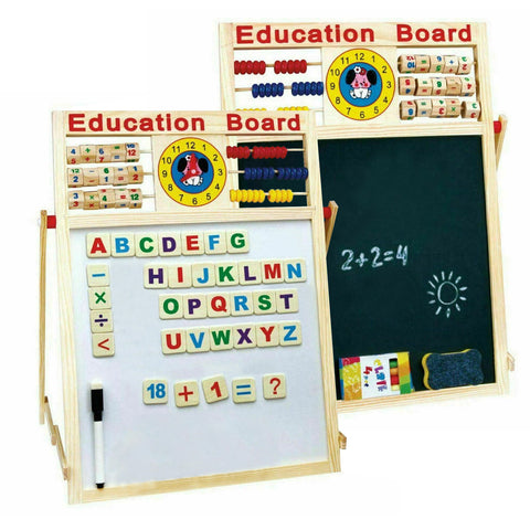 Children's Double sided Chalkboard / Whiteboard Easel