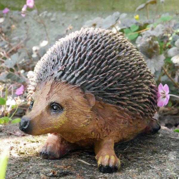 Brown Hedgehog Garden Sculpture