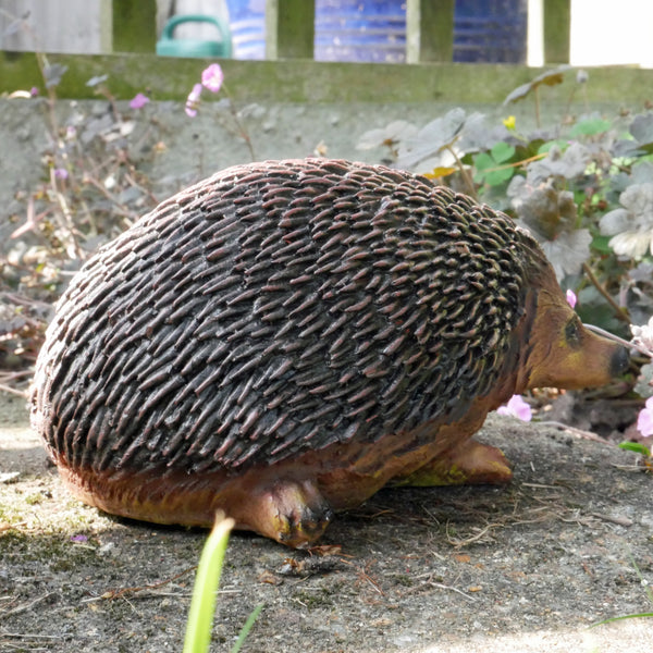 Brown Hedgehog Garden Sculpture