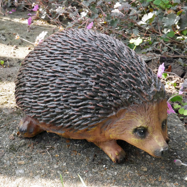 Brown Hedgehog Garden Sculpture