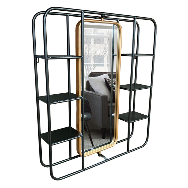 Multi Storage Shelf Cube with Mirror