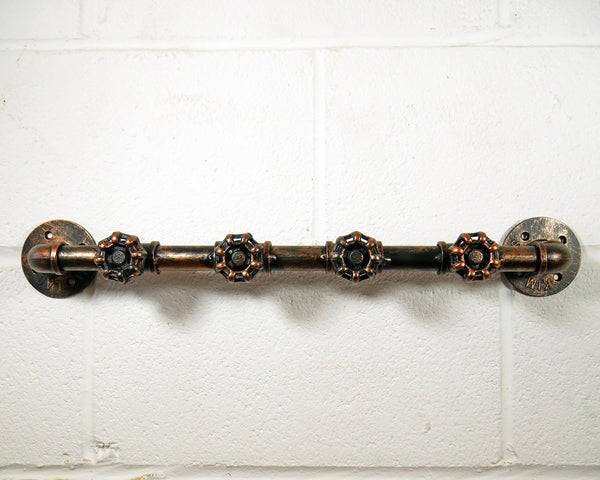 Pipe with valve Coat Hook