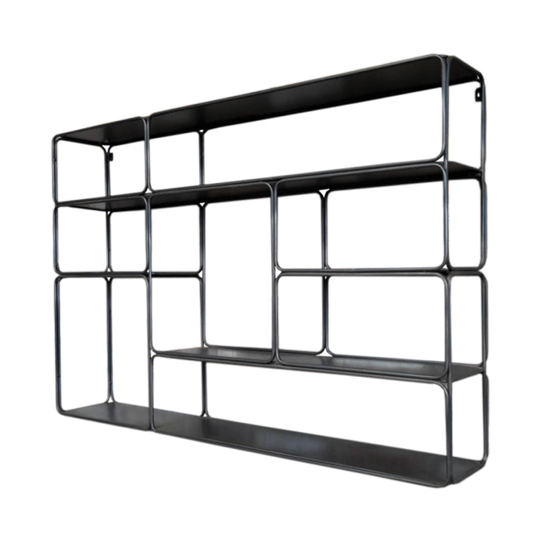 Large Industrial Style 8 Slot Storage Shelf