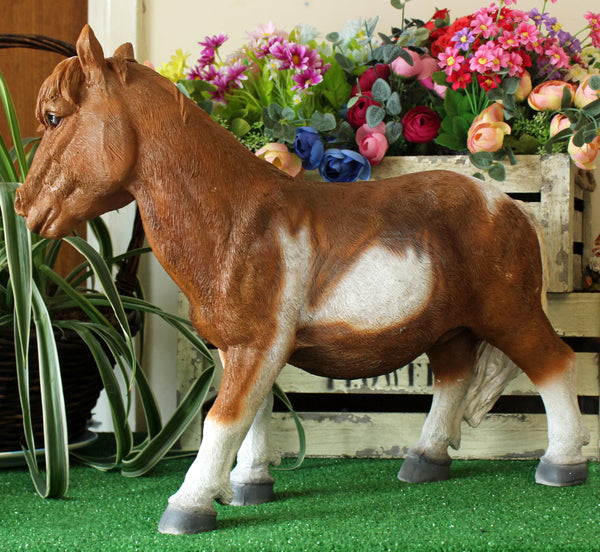 Large Horse Garden Sculpture - Brown Patch