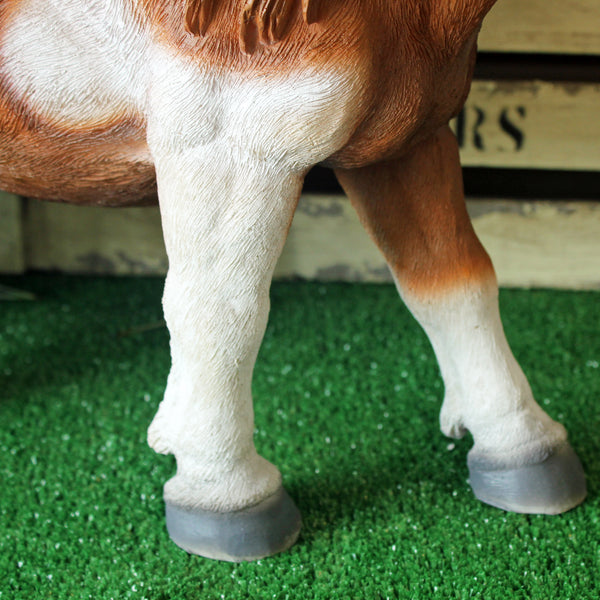 Large Horse Garden Sculpture - Brown Patch