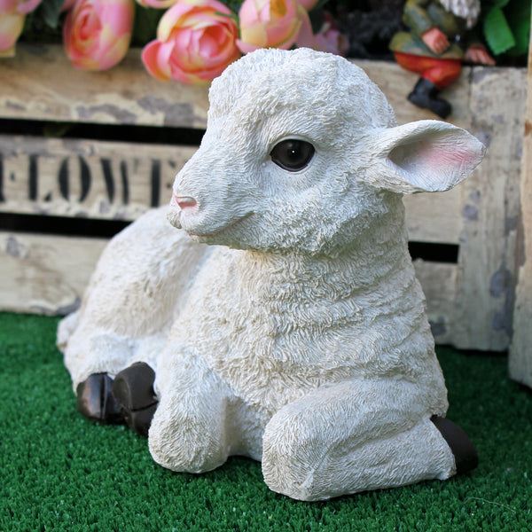 Sheep Lying Down Garden Farmyard Sculptures
