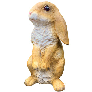 Lop Eared Rabbit Garden Sculpture - Tan