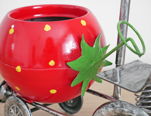 Vintage Tractor Ornamental Planter - Red