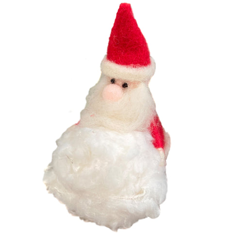 Santa with a snowball