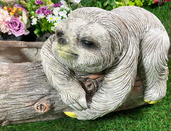 Dozing Sloth Ornamental Garden Planter