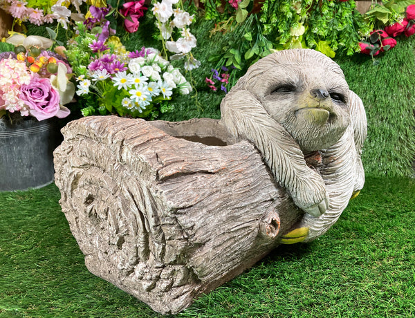 Dozing Sloth Ornamental Garden Planter