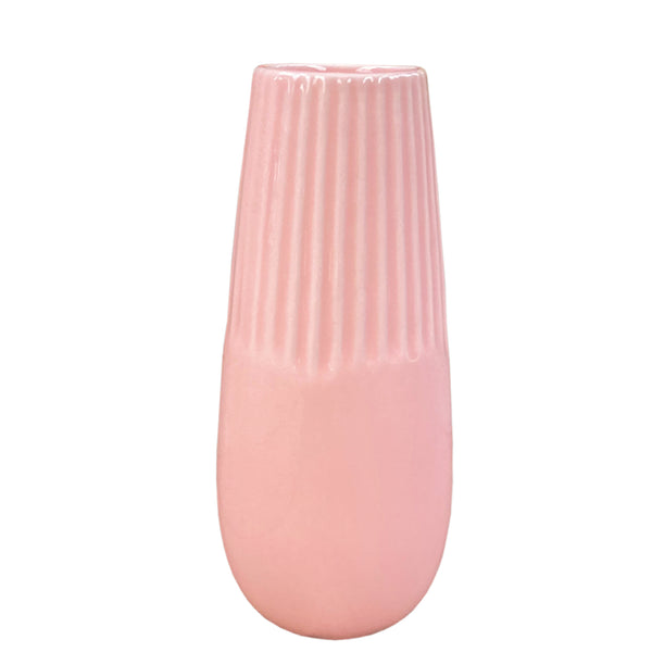 Teardrop Shape Ceramic Vase - Pink