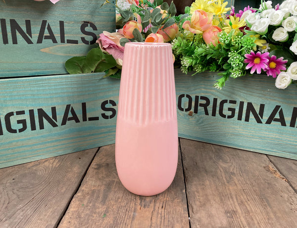 Teardrop Shape Ceramic Vase - Pink