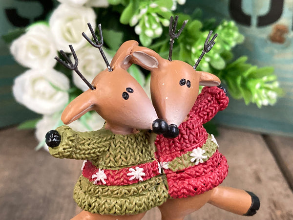 Jolly Dancing Reindeer Christmas Decorative Ornament