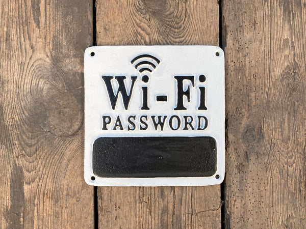 Wi-Fi Password Wall Mount Sign