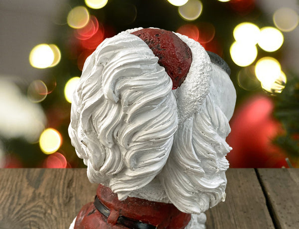 White Spaniel in Santa Suit Costume