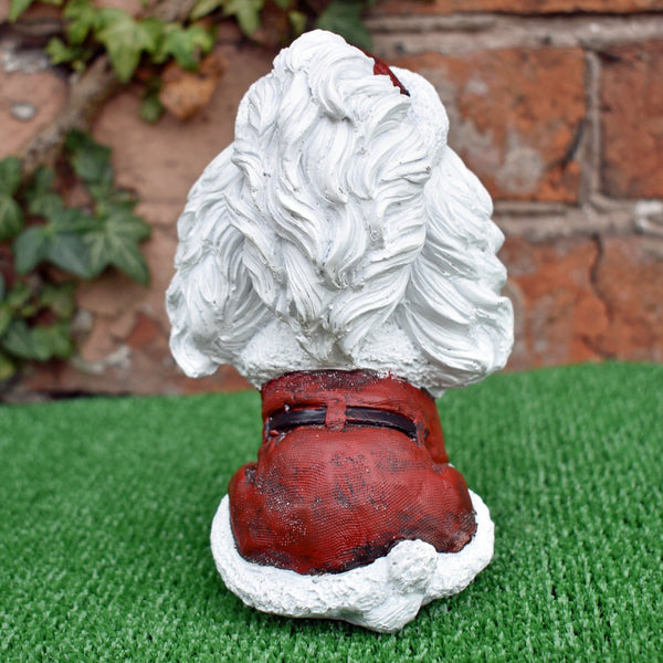White Spaniel in Santa Suit Costume