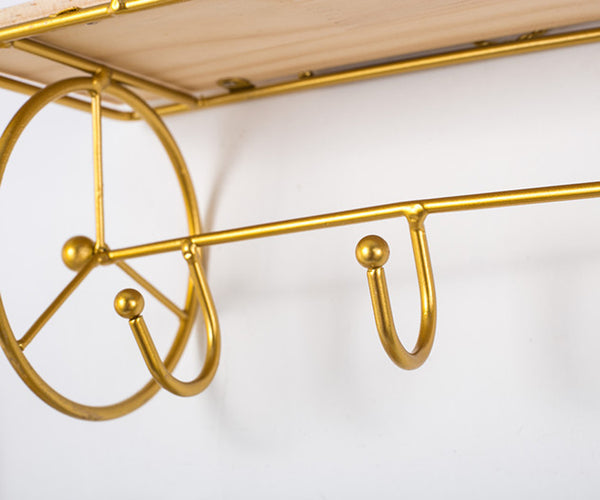 Gold Hook with shelf