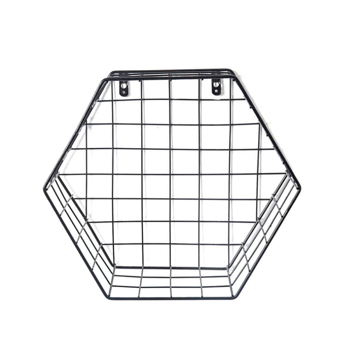 Hexagon - Black Metal Frame Storage Shelves