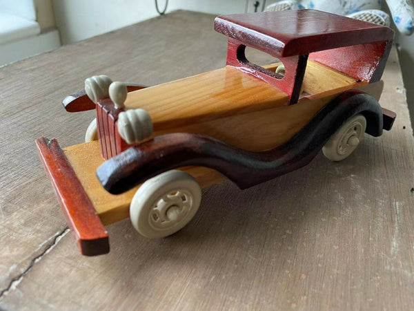 Handmade Wooden Classic Model Car (Closed roof)