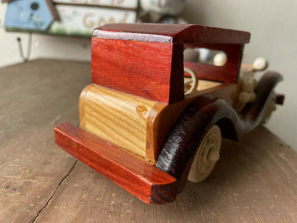 Handmade Wooden Classic Model Car (Closed roof)